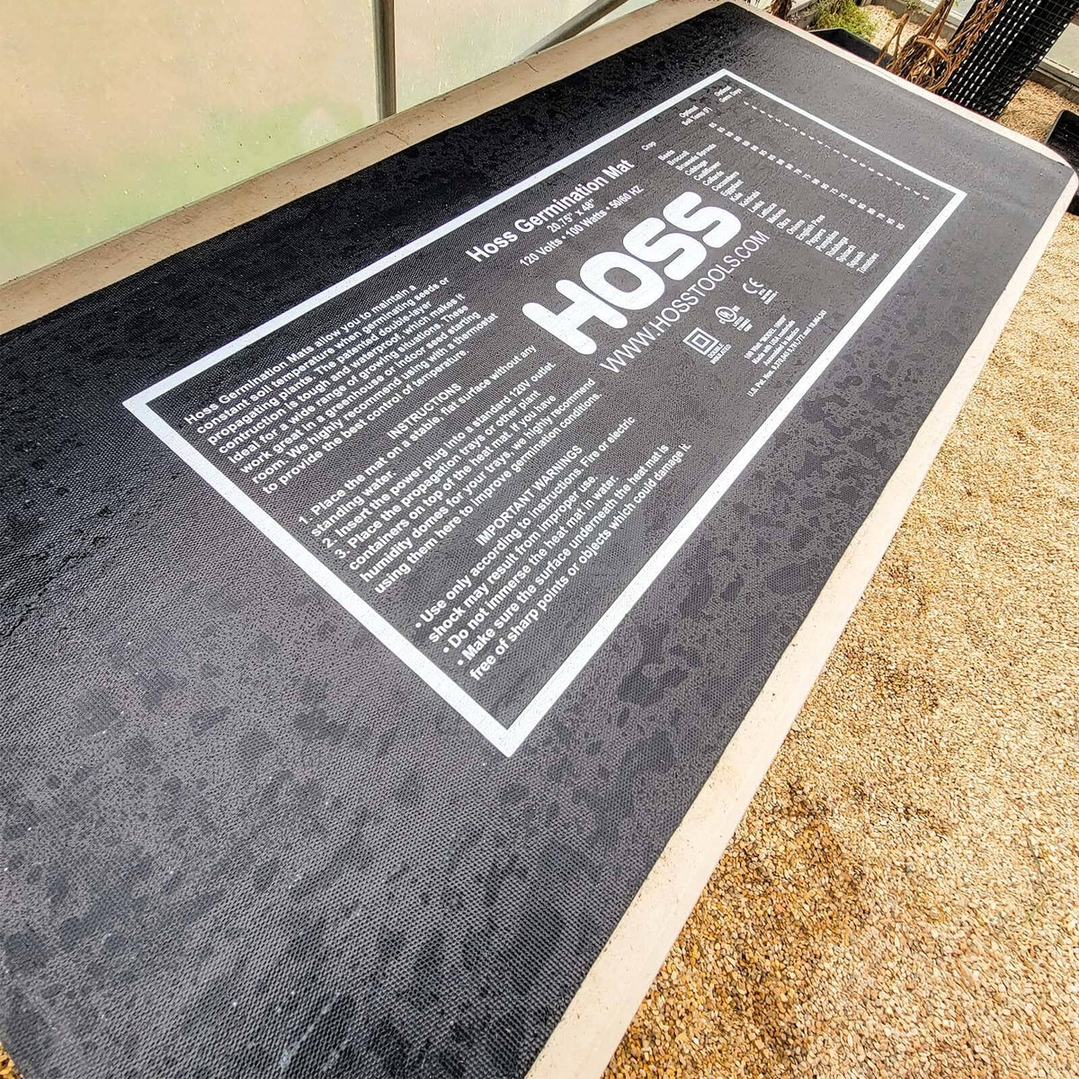 indoor plant mats Hoss Germination Mat (100 Watt) – HOSS