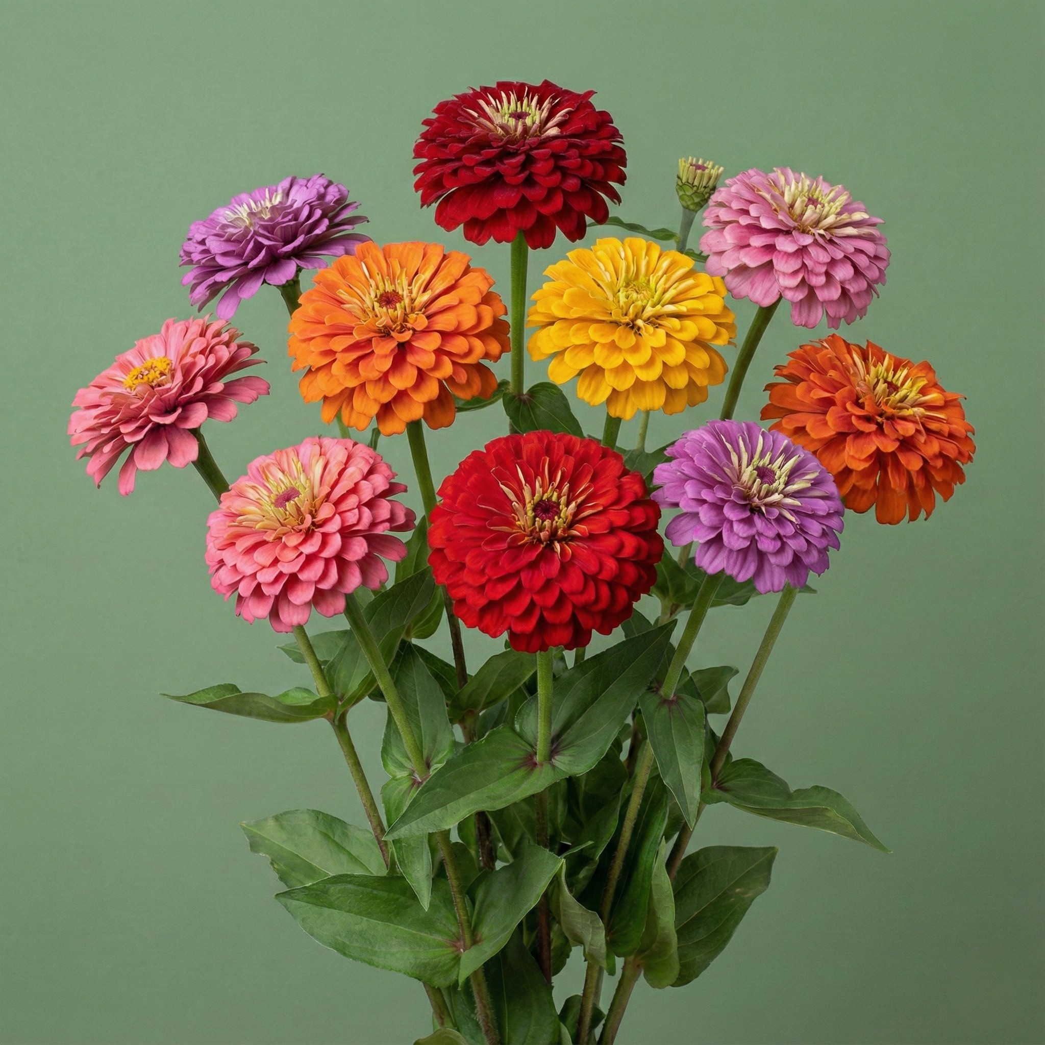 giant zinnia flower seeds California Giants Zinnia Mix 100 Seeds