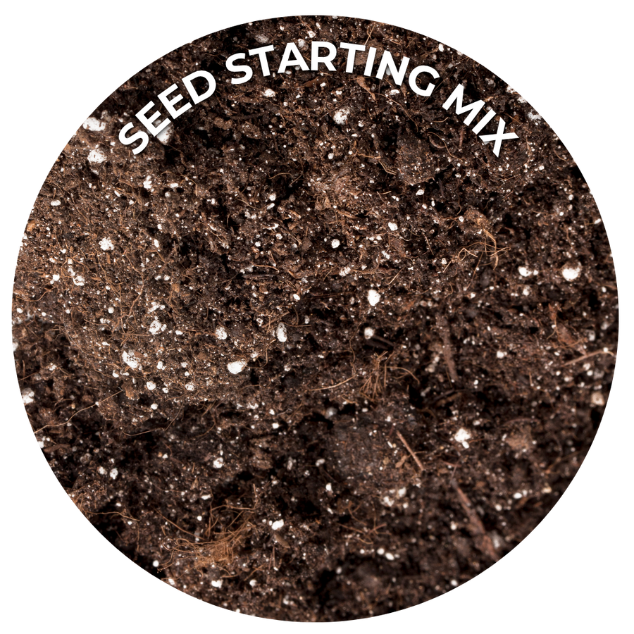 Close up image of soil with perlite.