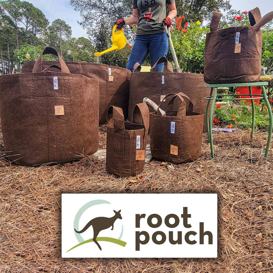 Root Pouch #45 w/ Handle Brown Multi Use 45gal Fabric Pot - Image 6